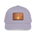 Leather Patch Sunrise Baseball Cap