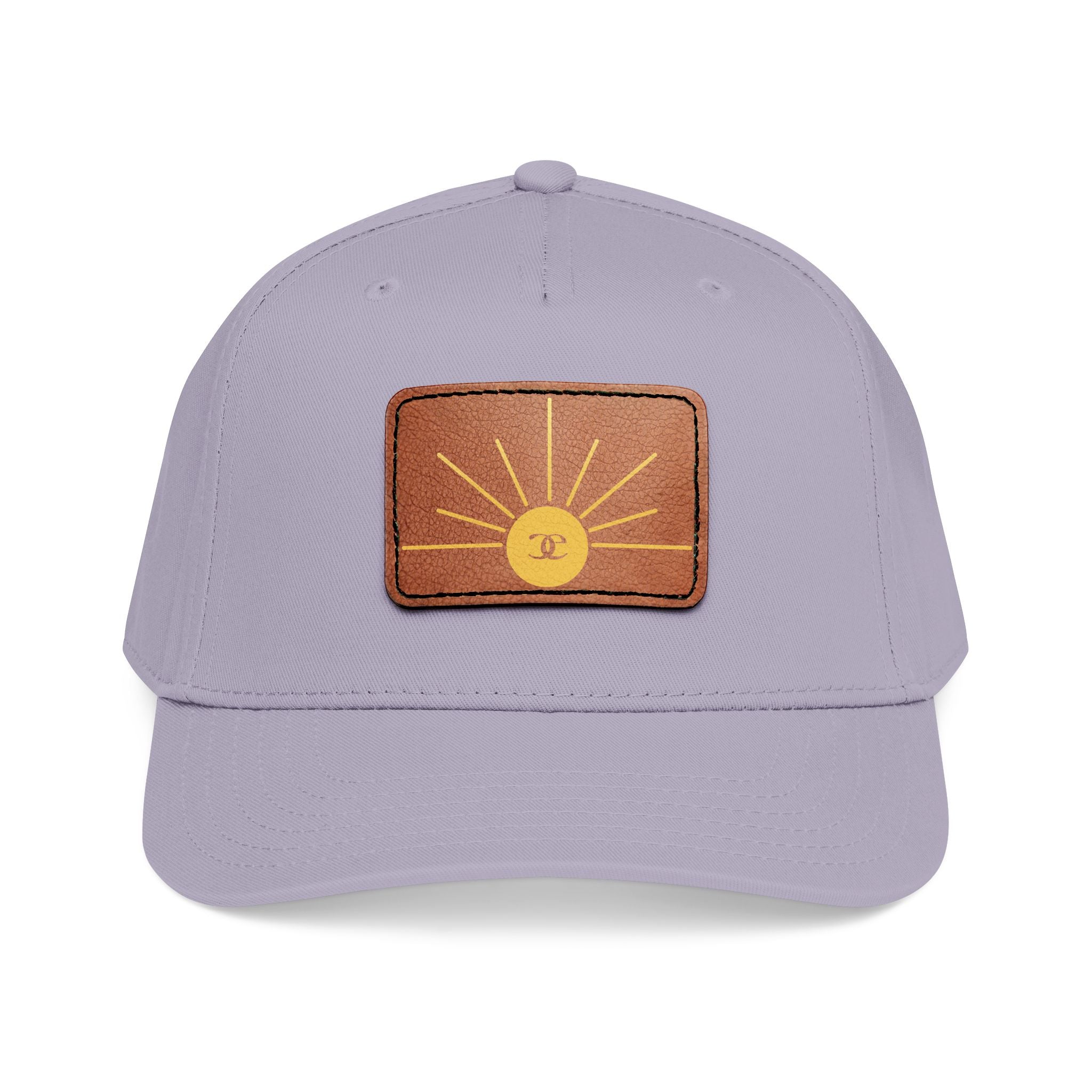 Leather Patch Sunrise Baseball Cap