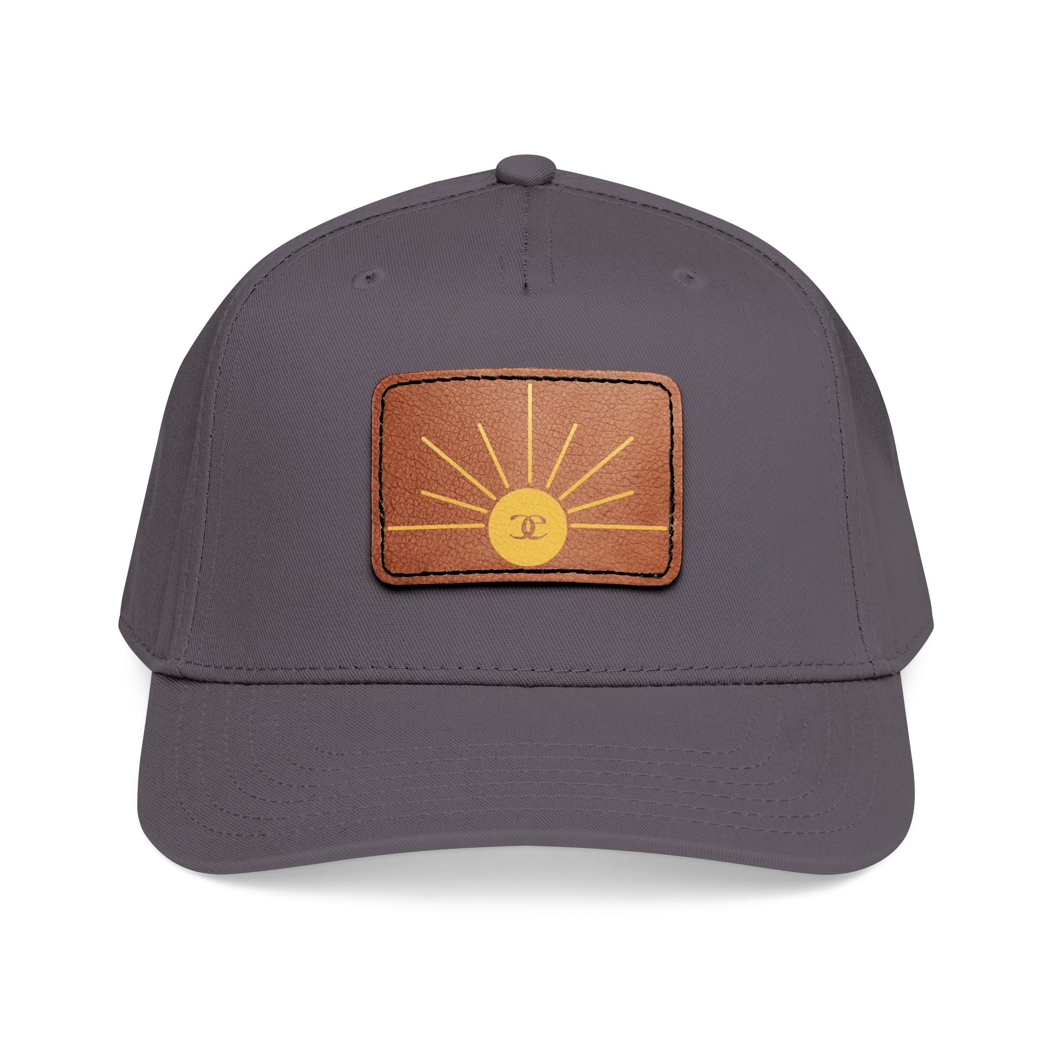 Leather Patch Sunrise Baseball Cap
