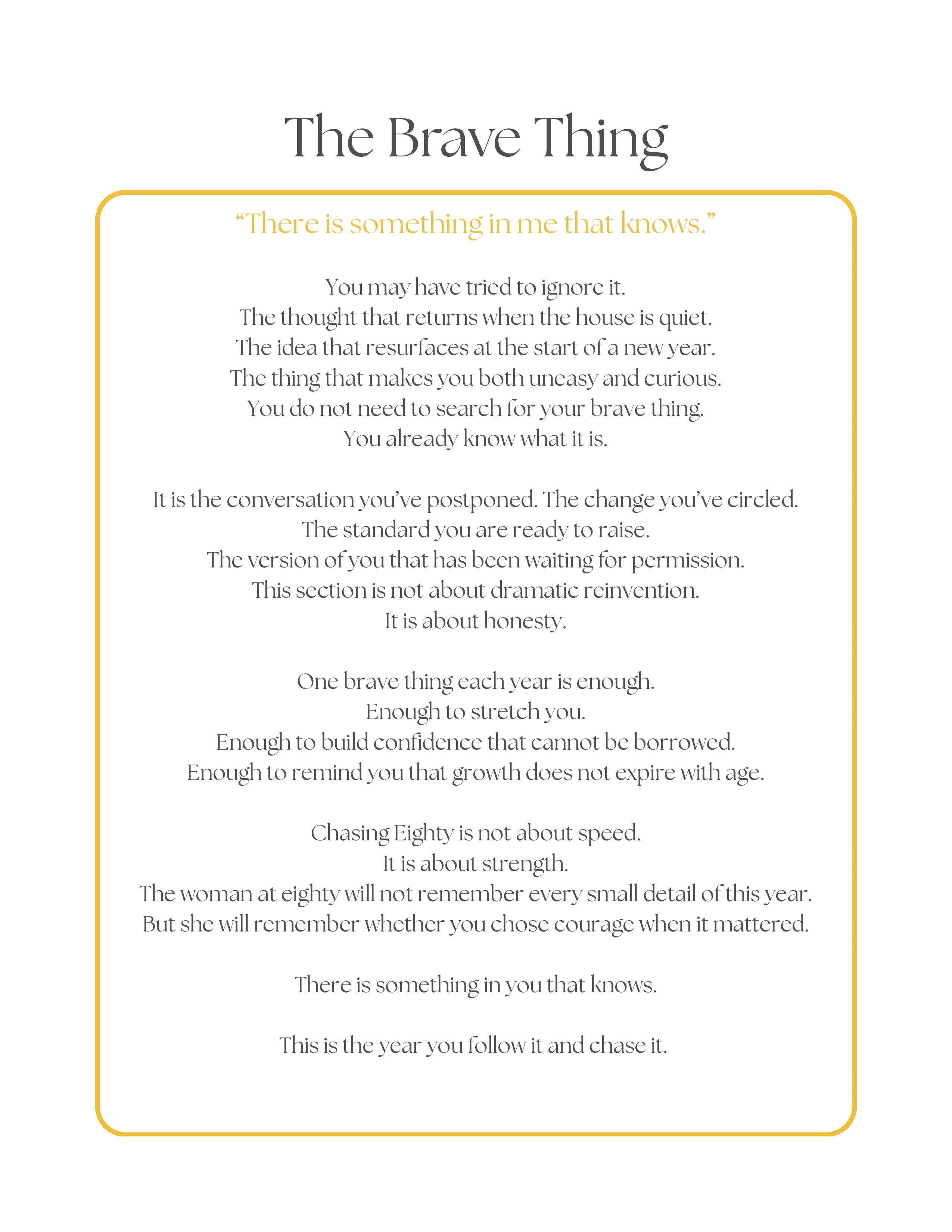 The Chasing Eighty System Printed